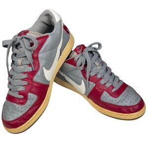 Nike Terminator Low Men's Sneakers Sz 10.5 Grey Varsity Red 308841 Vintage‎ 2004